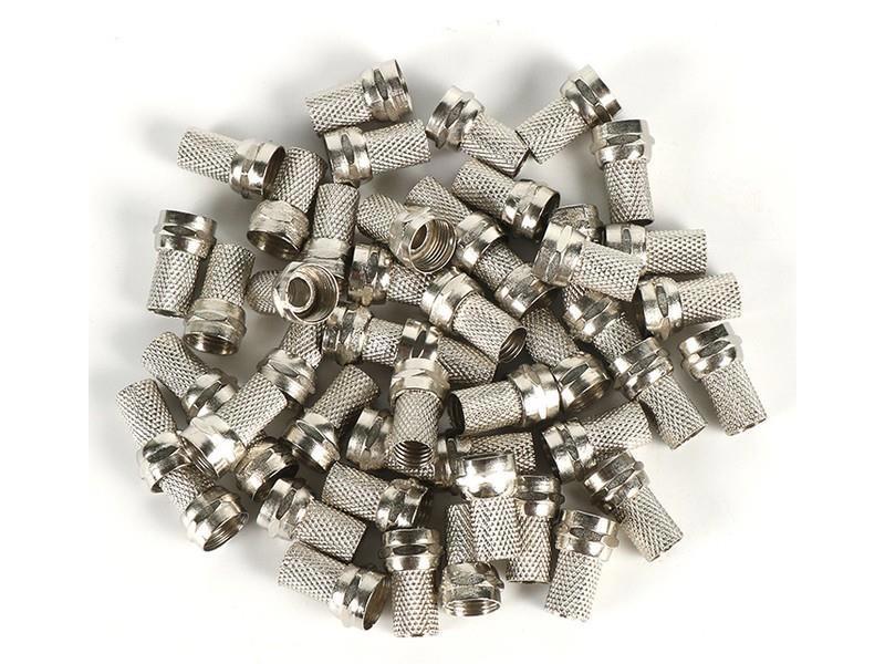 Cablemaster CMF-01/2 RG6 F Konnektör 100Adet Gümüş