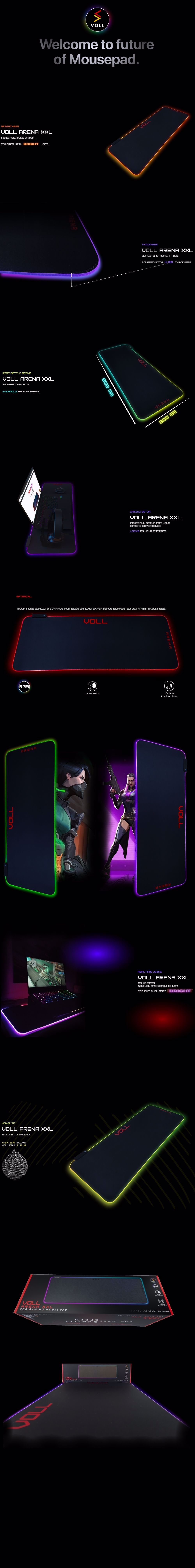 VOLL Engineering VOLL Muhendislik VOLL ARENA RGB XXL Mousepad. adresinden katalog incelenebilir.