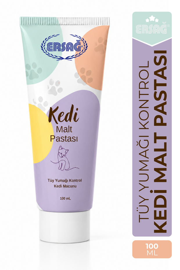 ERSAĞ Tüy Yumağı Kontrolü İçin Kedi Malt Pastası 100 ML