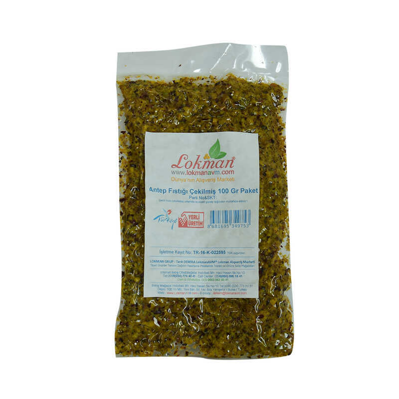LOKMANAVM ANTEP FISTIĞI ÇEKİLMİŞ 100 GR PAKET LOKMANAVM ANTEP FISTIĞI ÇEKİLMİŞ 100 GR PAKET