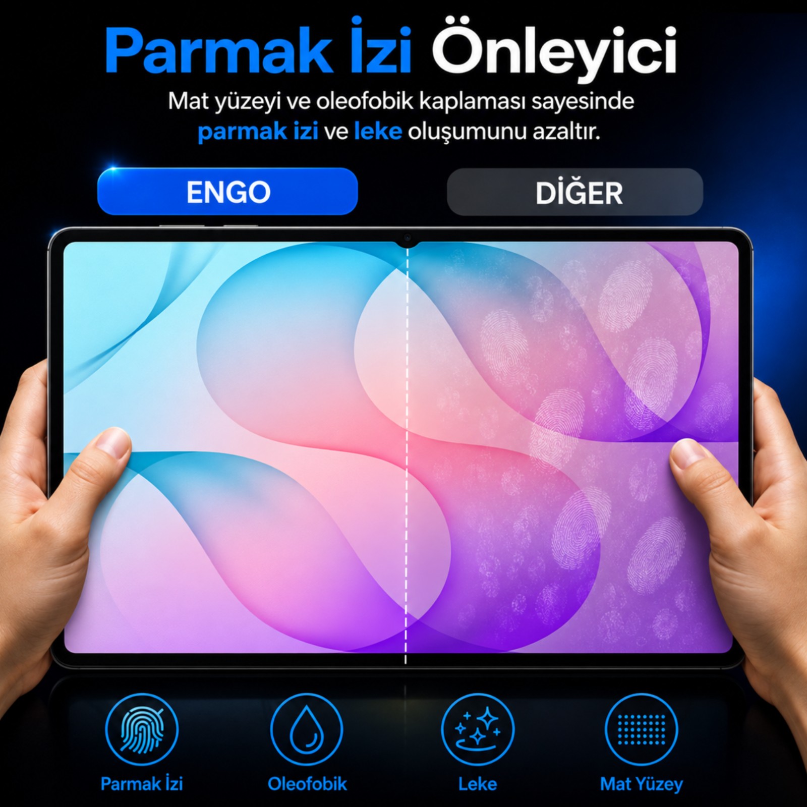 Samsung Galaxy Tab S12 Plus İle Uyumlu Mat Ekran Koruyucu 12.6 İnç SM-X840 Parmak İzi Bırakmayan Yansıma Ve Parlama Önleyici Koruma, 9H Kırılmaz Esnek Nano Cam