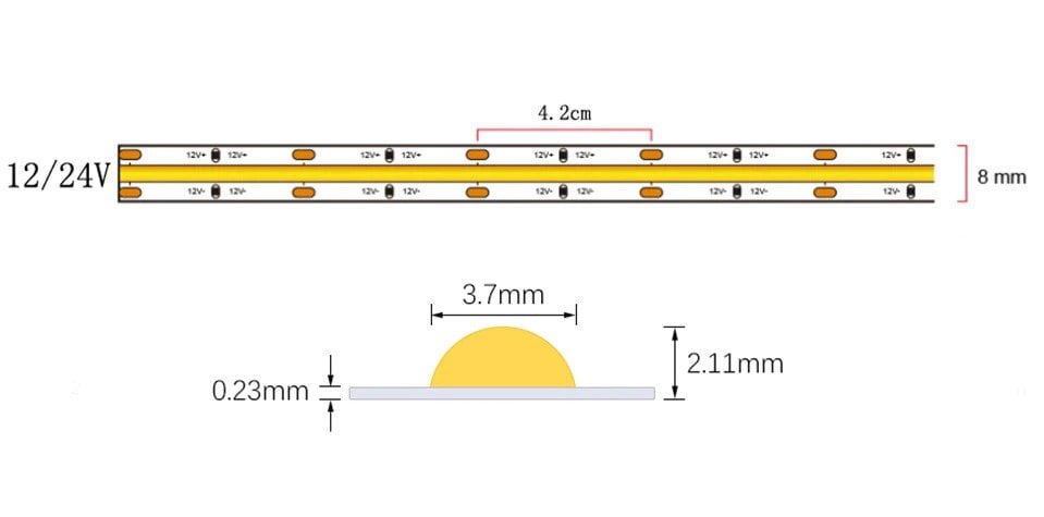Powermaster Sarı 5 Metre 12 Volt 3000K 200 Ledli Soft Şerit Led