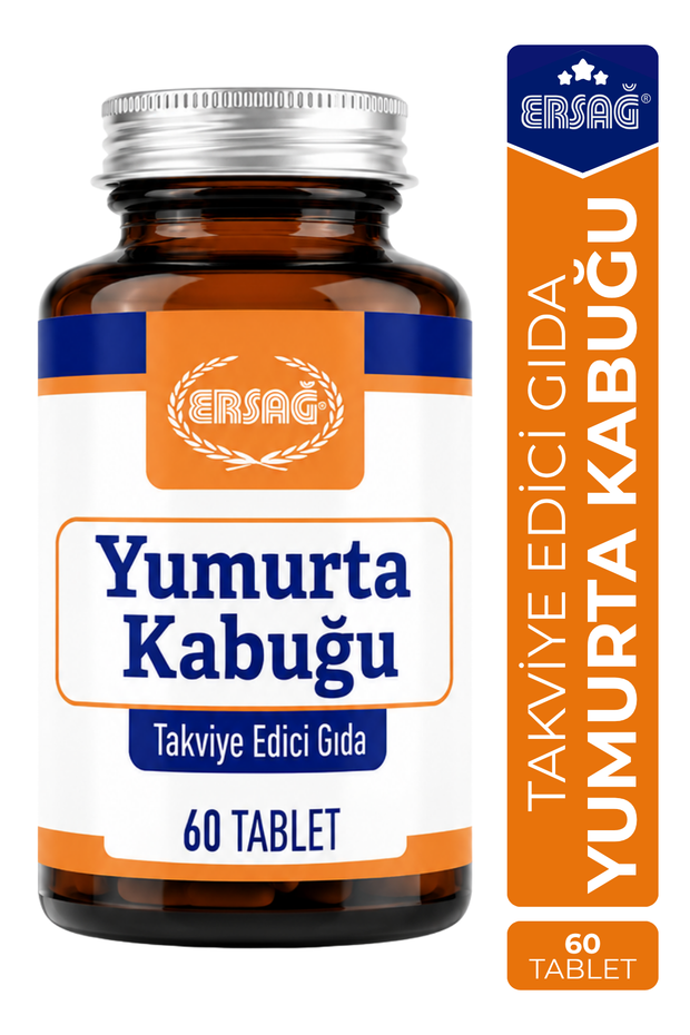 ERSAĞ Yumurta Kabuğu Takviye Edici Gıda 60 Tablet