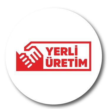 Yerli Üretim Etiket 6x6 cm 12 Adet