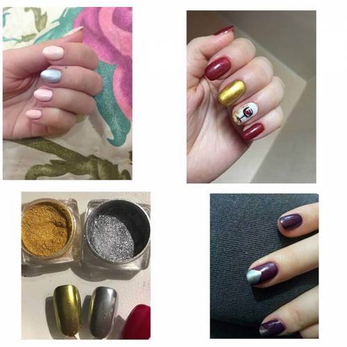 ELLEA NAIL TIRNAK TOZU NAIL ART AYNA TOZU METALİK KROM TOZ ALTIN RENK