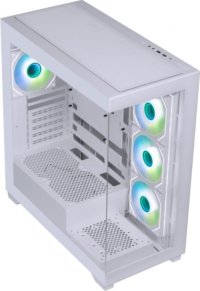 Bitfenix Ceto Premium White 750W 80+ Bronze PSU 4x120mm FRGB Fan ATX Temperli Cam Beyaz Gaming Kasa