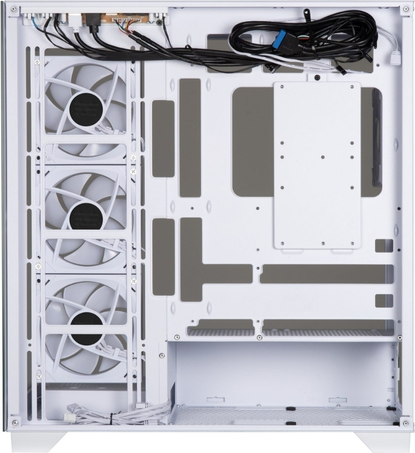 Bitfenix Ceto Premium White 750W 80+ Bronze PSU 4x120mm FRGB Fan ATX Temperli Cam Beyaz Gaming Kasa
