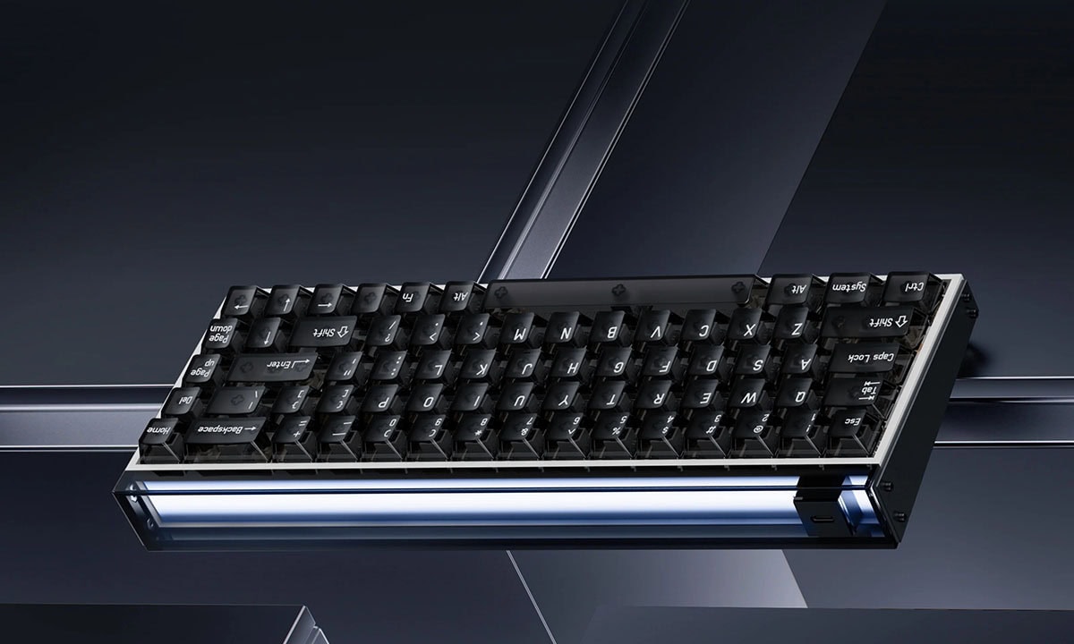 MelGeek MADE68 PRO+ Purple Light Gaming Klavye H1