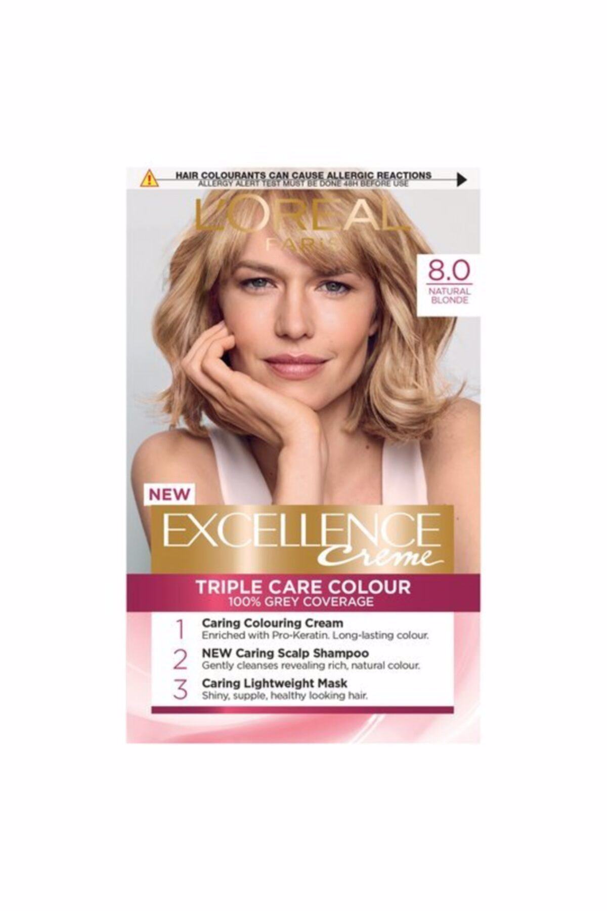 Loreal Paris Excellence Creme Saç Boyası 8 Koyu Sarı