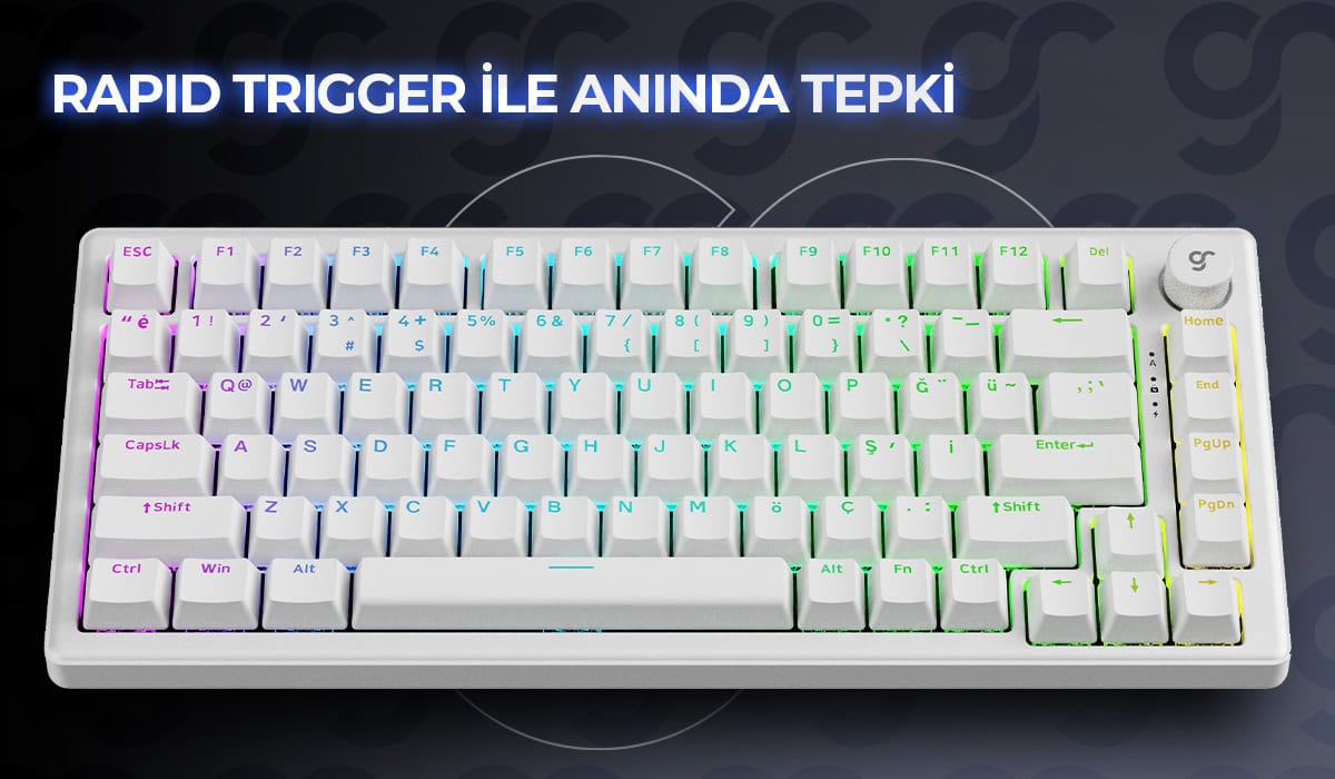 GameRaider K1 HE White Gaming Klavye H3