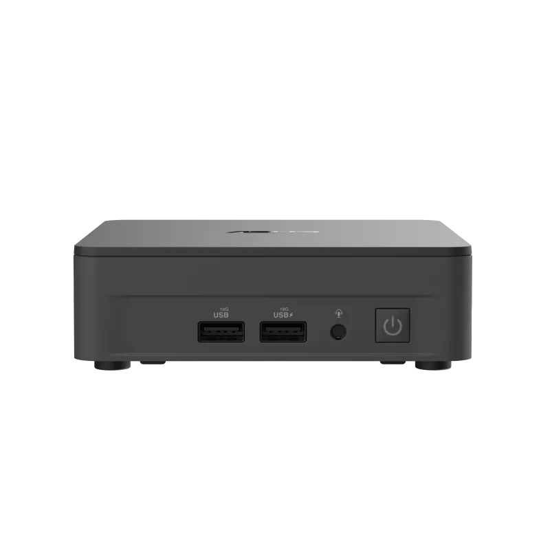 ASUS NUC 13 Pro Mini PC — ön panel görünümü