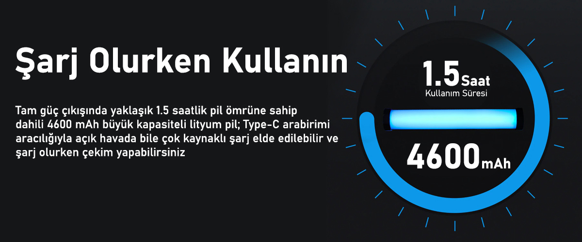 Gdx ST-50 RGB Led Çubuk Işık (Uzunluk: 50 cm)