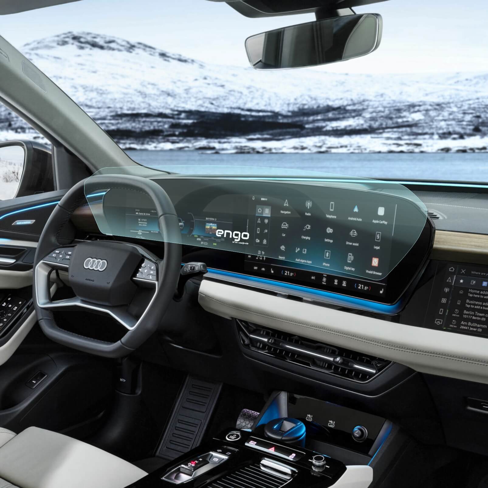Audi A5 Ekran Koruyucu Multimedya ve Dijital Gösterge Nano B10