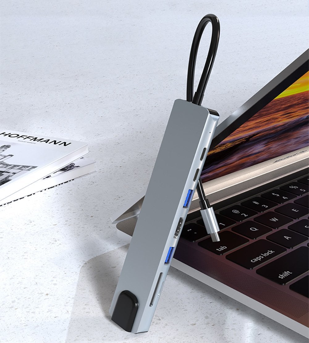 Raca RC-29630 Type-C 8IN1 HDMI Çok Fonksiyonlu USB 3.0 Dock Station
