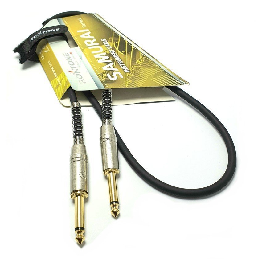 Roxtone RX-K12301 6.3mm Mono Gitar Kablo 1Metre