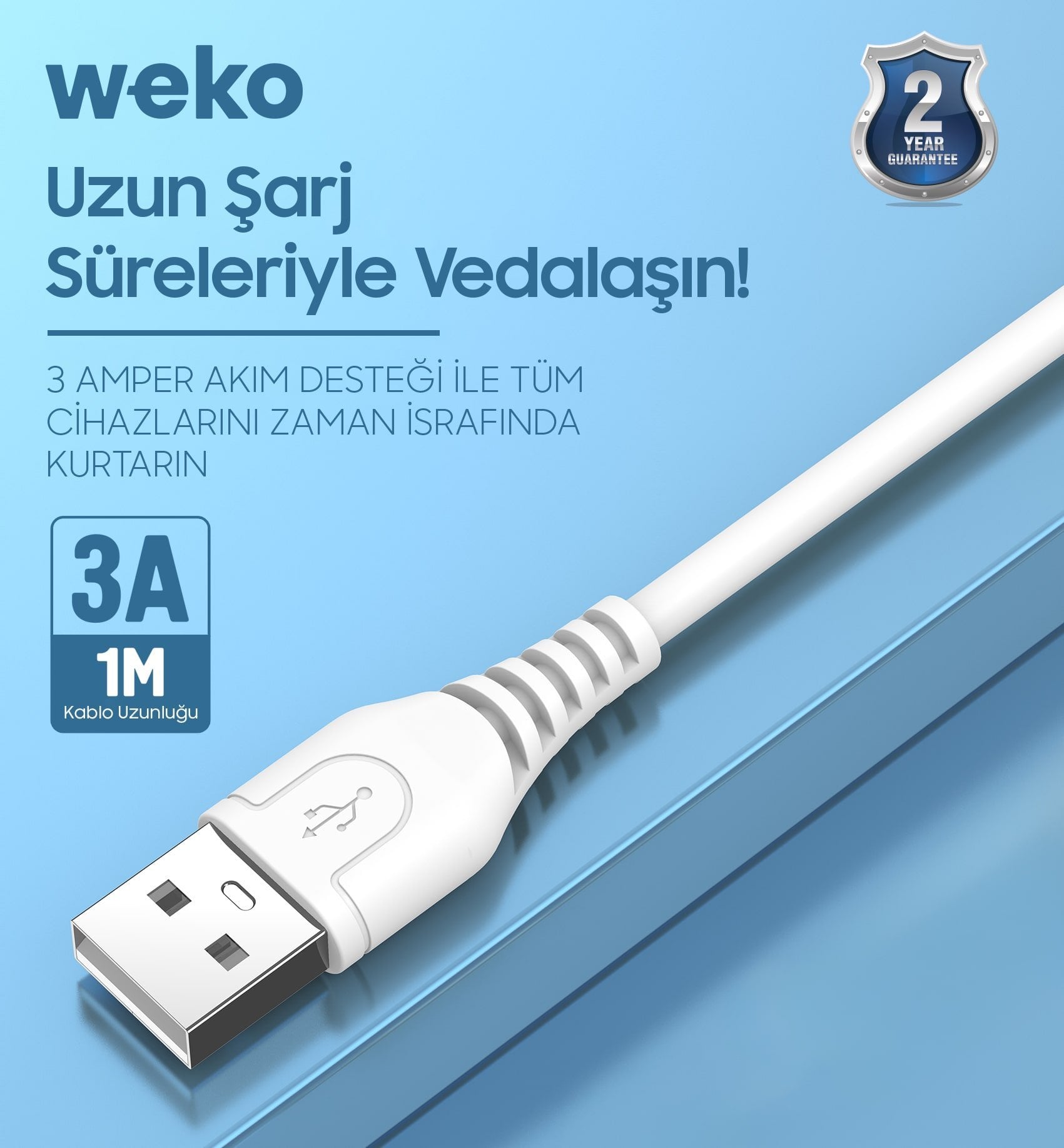 Yüksek performanslı veri transferine uygun weko telefon kabloları