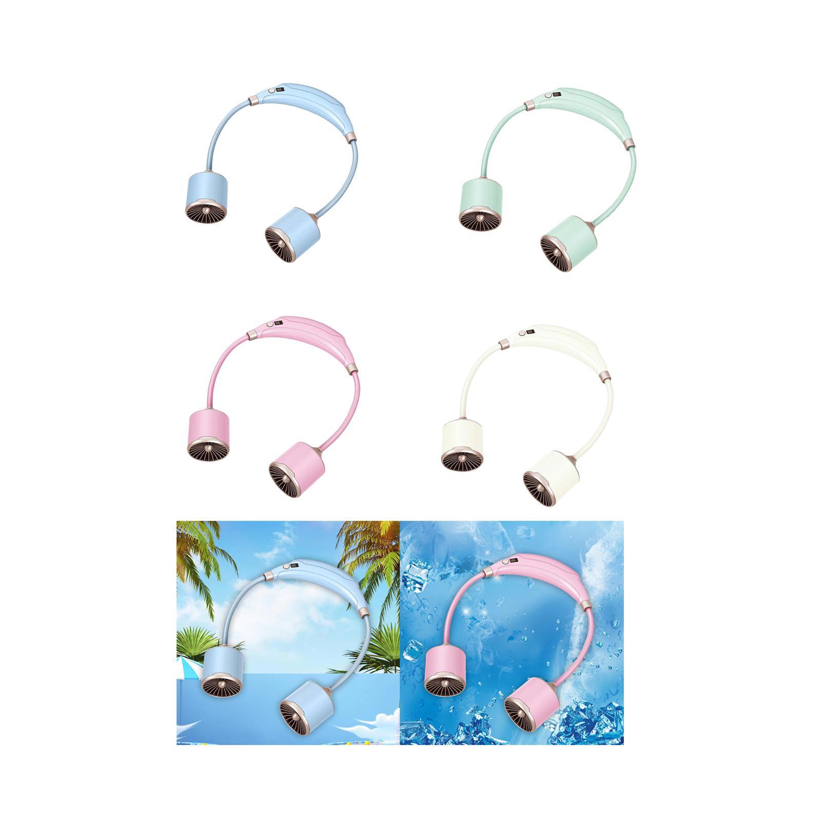 Neck Hanging Fan Wearable Personal Fan Low Noise Neck Cooling Fan Cooling Wearable Fan for Hiking Indoor Outdoor Sports Home Neck Hanging Fan Wearable Personal Fan Low Noise Neck Cooling Fan Cooling Wearable Fan for Hiking Indoor Outdoor Sports Home