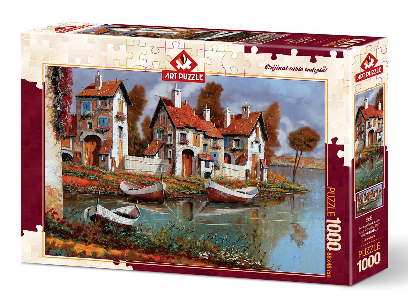Art Puzzle 4232 Cerchıo Evleri, İtalya 1000 Parça Puzzle